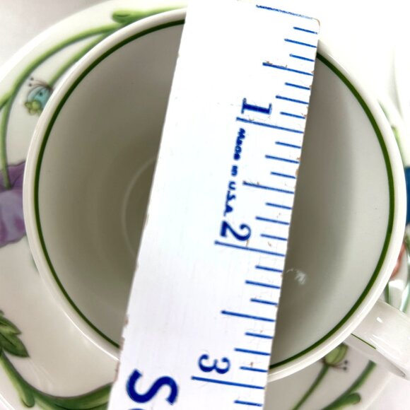 Villeroy & Boch Amapola Set Of 3 Tea Cups‎ & Saucers Vitro Porcelain Floral - Picture 9 of 10